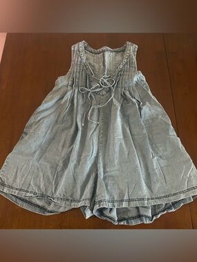 Light Wash Denim Romper